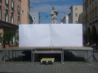 die leere Bühne / Open Air Veranstaltung (2011) Marktplatz Rosenheim